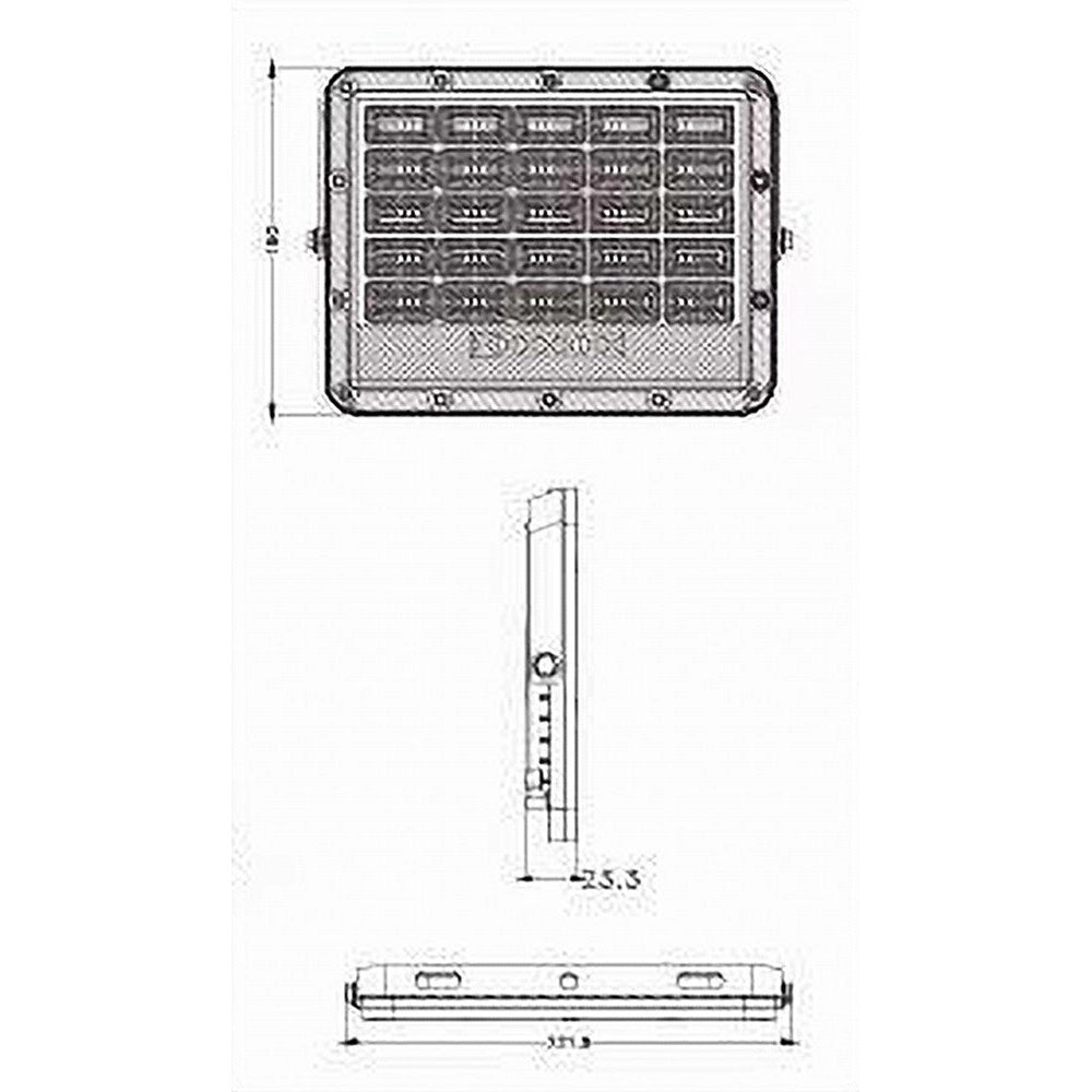 Trade Shop - Faro Led Pannello Solare 100w Luce Fredda Telecomando Indicatore Carica Tk08-100w -