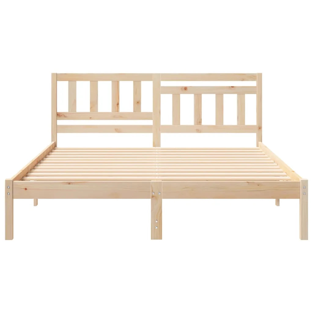 Struttura del letto Marrone 150 x 200 cm Pino massello 872227