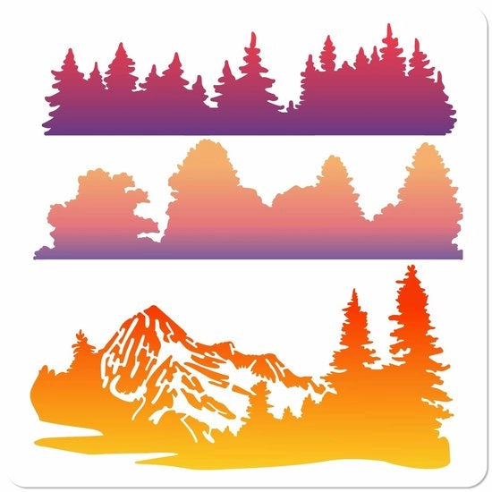 Stencili per Bos - Schemi Reutilizzabili - 30x30 cm - Ideali per la Pittura - Perfetti per Progetti Creativi - Adatti per Mobili
