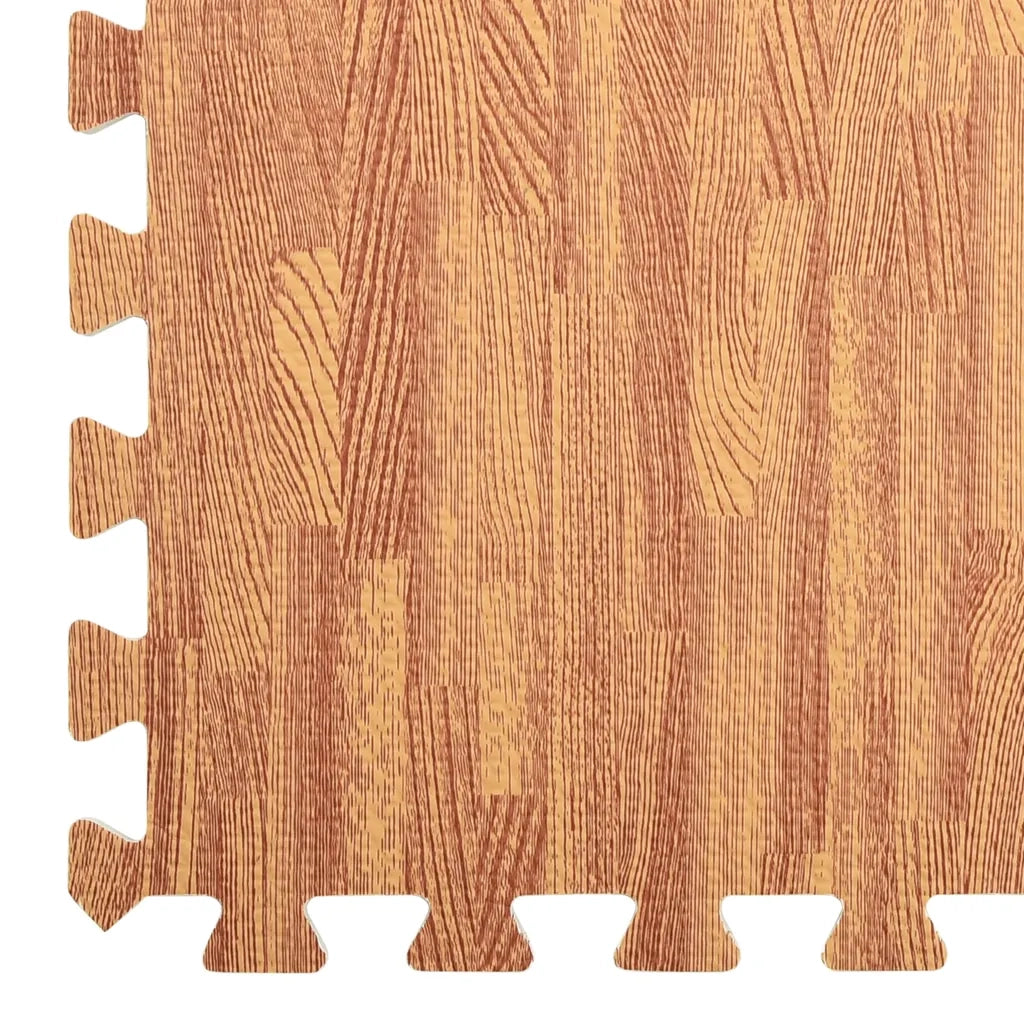 Tappetino a Incastro 6 pz Venature Legno 2,16 ㎡ Schiuma EVA 92458