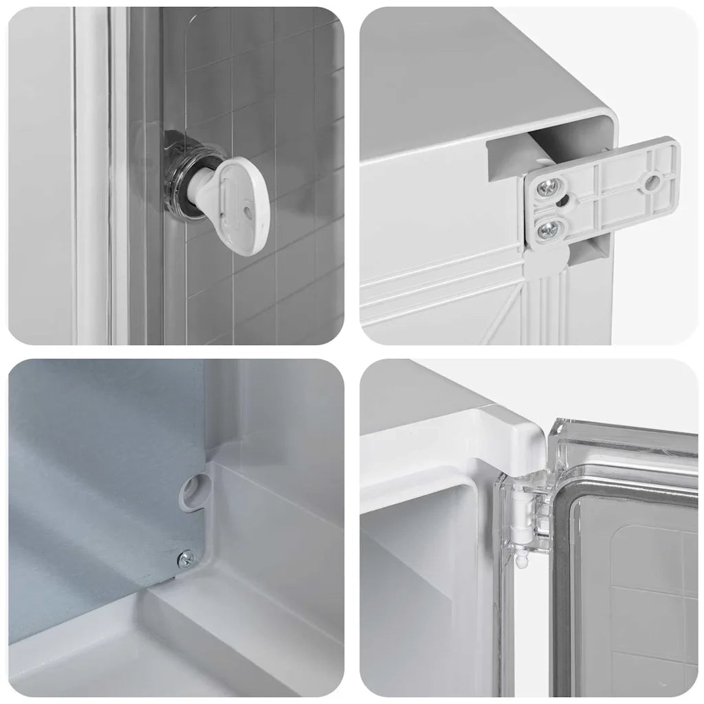 Armadio di Controllo Grigio 37 x 19,5 x 40 cm Plastica ABS 4106512