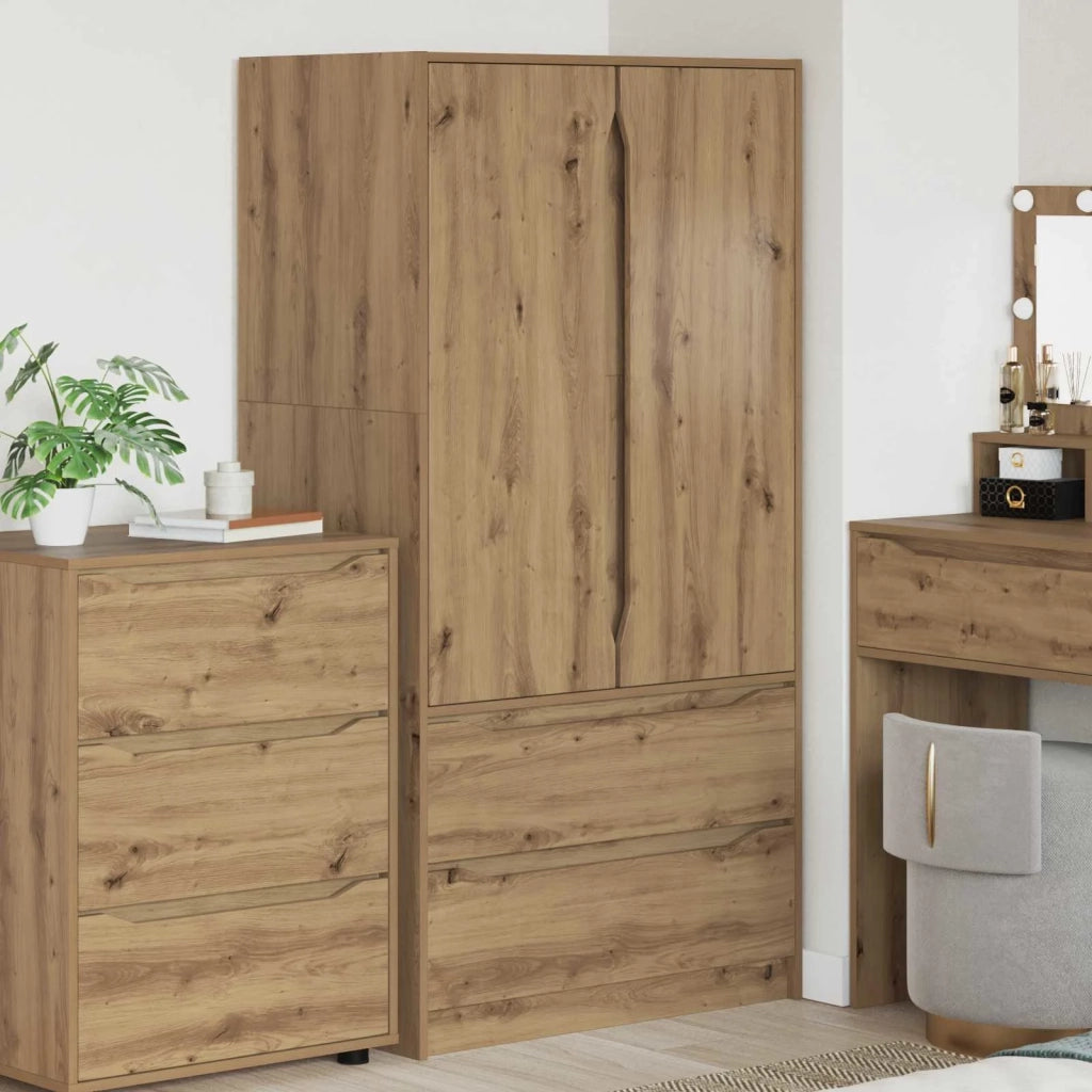 Guardaroba con cassetto Rovere Artigianale 79,5 x 49 x 156 cm 3406254
