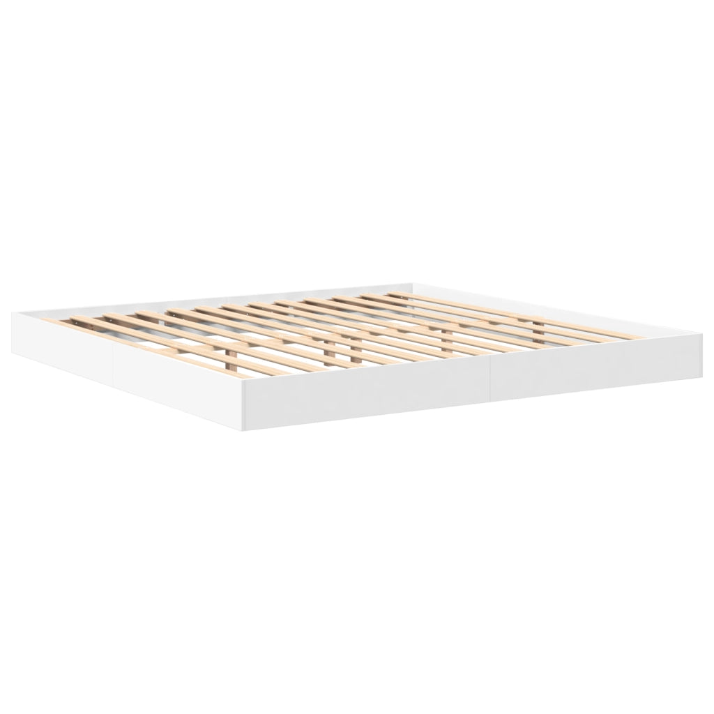 Letto a scaffale bianco 180x200 cm in legno ingegnerizzato