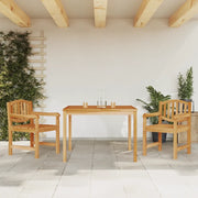 Set da Pranzo per Giardino 3 pz in Legno Massello di Teak 3157925