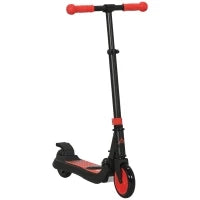 Monopattino Elettrico Pieghevole per Bambini 6+ Anni ad Altezza Regolabile, 71x36.5x75-80 cm, Nero e Rosso