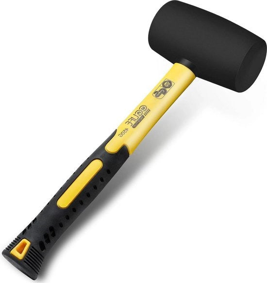 Mazzetta in gomma 450 g nera - certificata TÜV e GS - per pavimenti e piastrelle