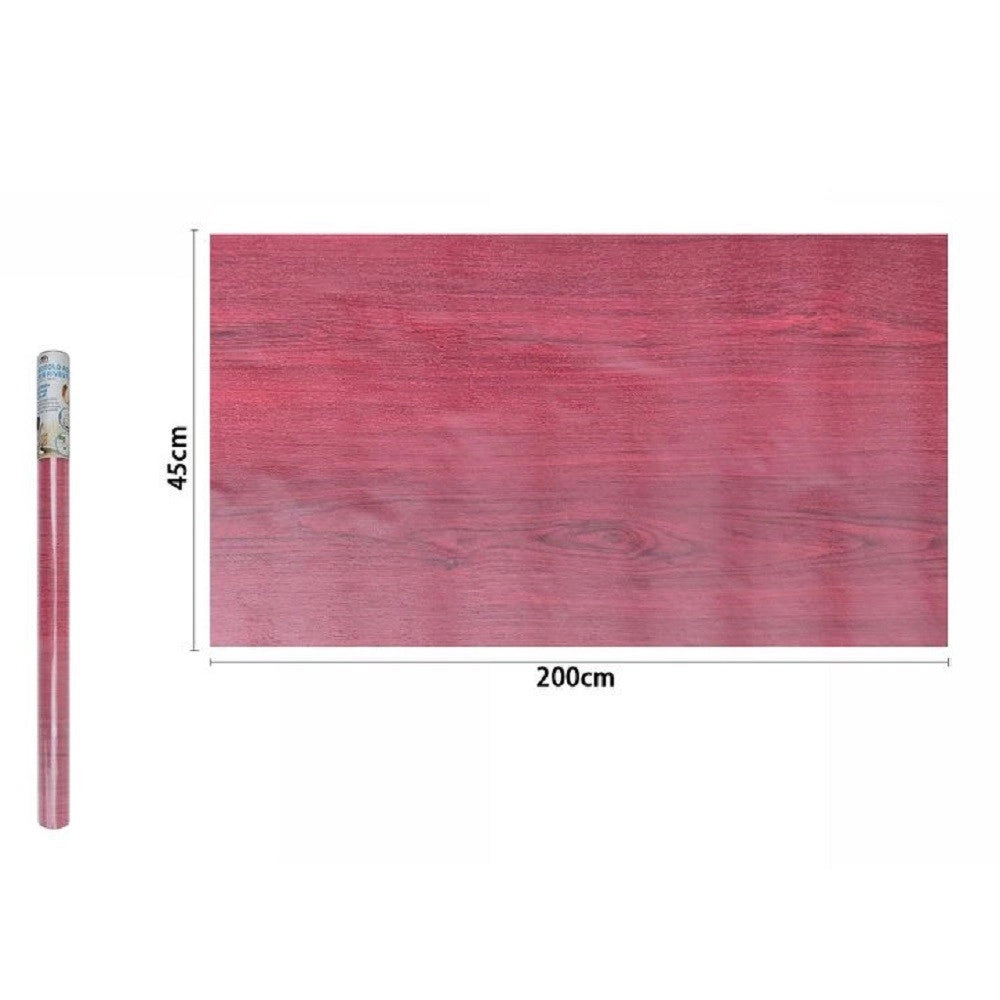 Trade Shop - Rotolo Pellicola Adesiva Parete Effetto Legno 45cm X 2mt Cassetti Mobili 71248 -