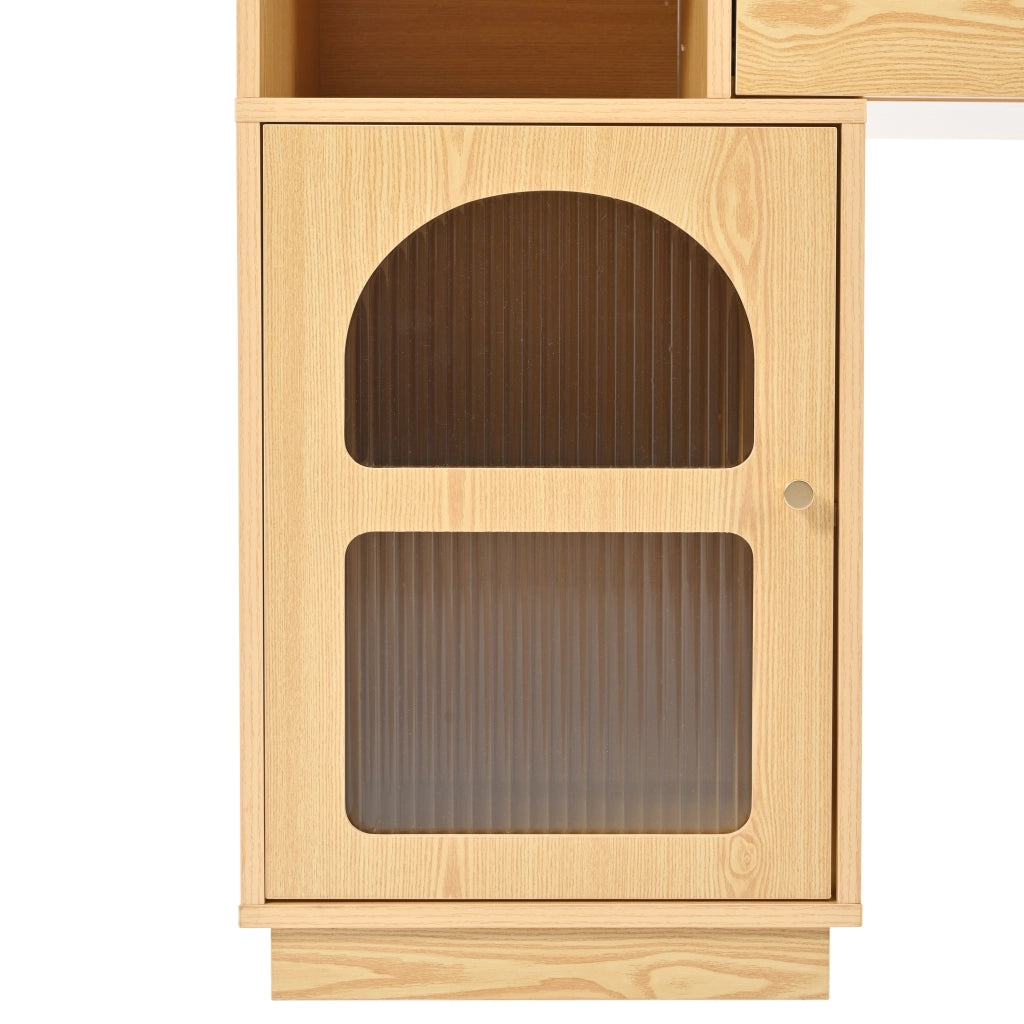 Tavolo Trucco con Specchio LED e Illuminazione 3 Colori ¨C MINIMAL ¨C Legno, 120x90x40 cm