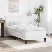 Struttura del letto con testiera Bianco 80 x 200 cm Similpelle 3414981