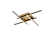 Plafoniera LED moderna nero-oro 24W 4000K Rabalux Demir
