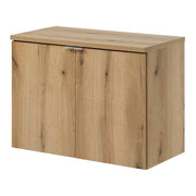 Set NEWPORT Armadio Pensile Sottolavabo con Piano di Lavoro 80x60x40 Effetto Rovere [en.casa]