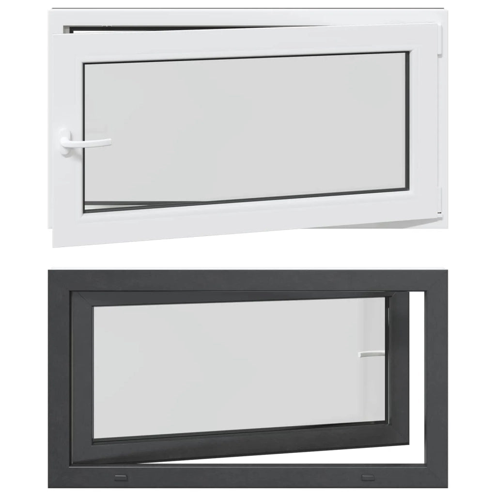 Finestra per Soffitta RISOR 110 x 60 cm PVC e Vetro Antracite CFW7338061