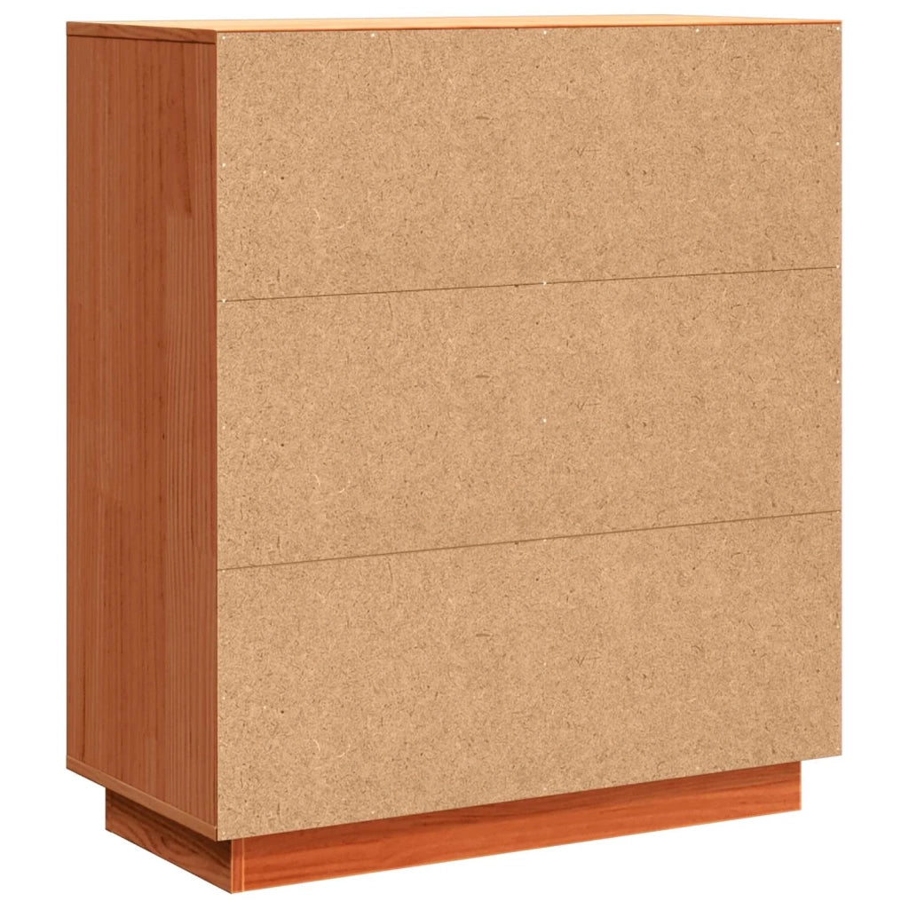 Credenza Marrone cerato 70 x 34 x 80 cm Pino massello 858250