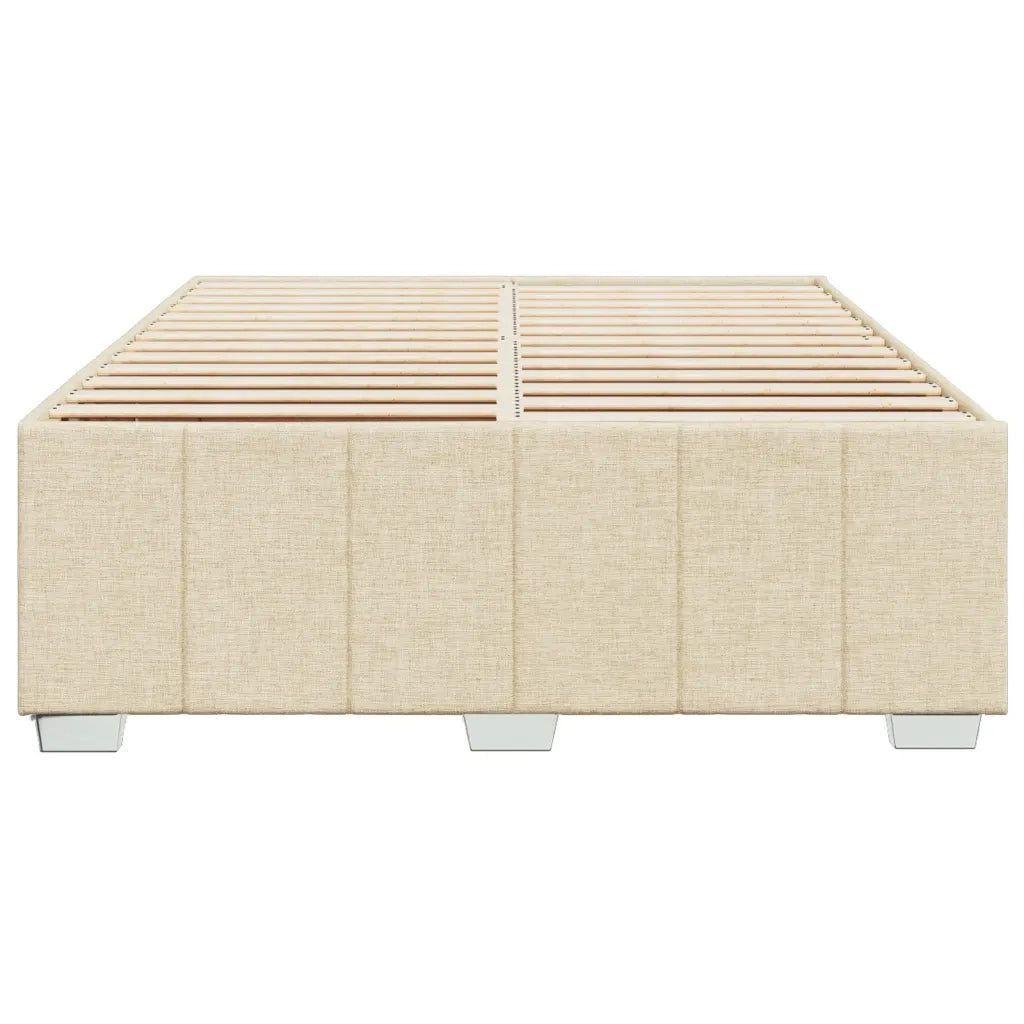 Giroletto senza Materasso Crema 160x200 cm in Tessuto