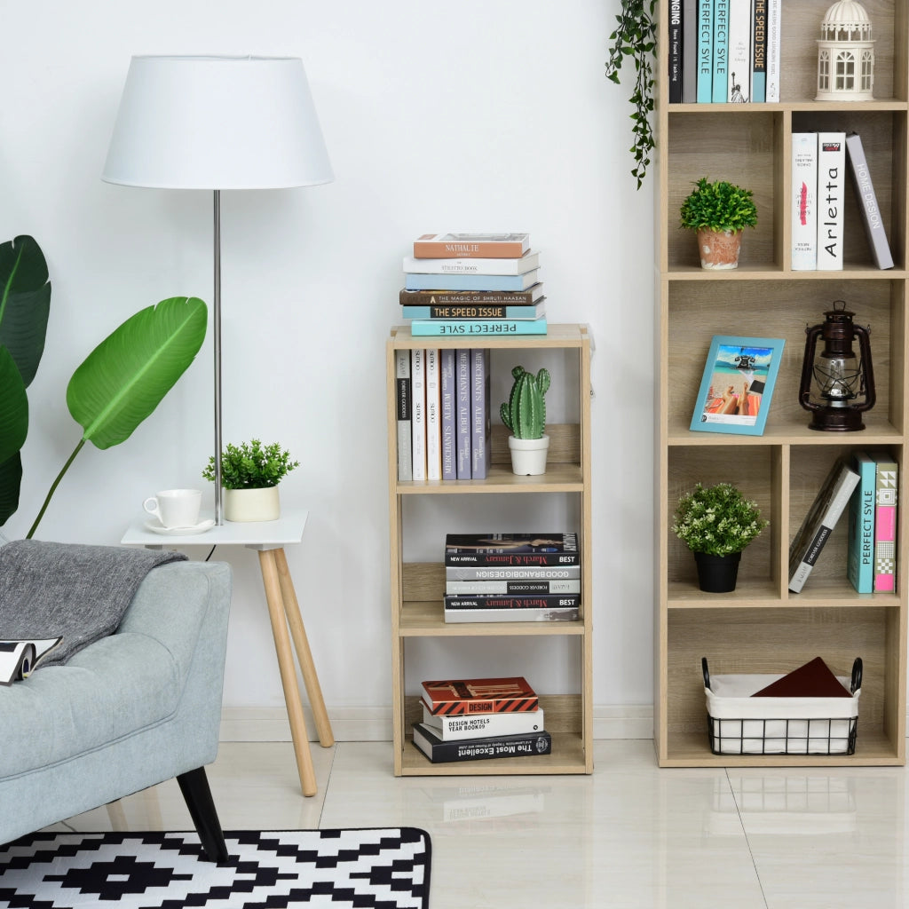 Libreria a Parete in Legno con 3 Ripiani ¨C Zephmum ¨C 40x29x88cm