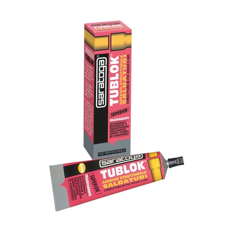 Saratoga ADESIVO SALDATUBI TUBLOK 125GR TRASPARENTE.