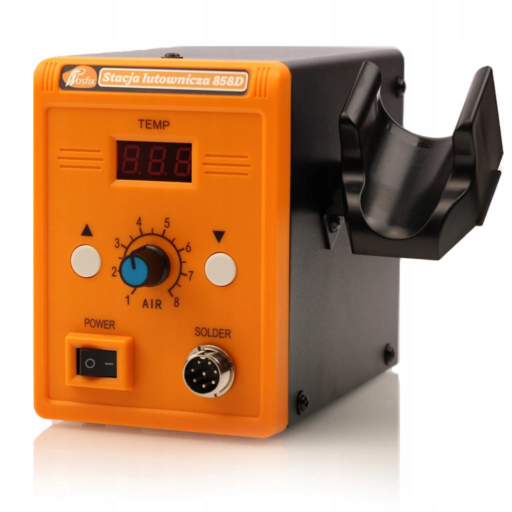Stazione Saldante Hot-Air 858D con Set 3 Ugelli + Saldatore di Precisione OP60W – Potenza 700W