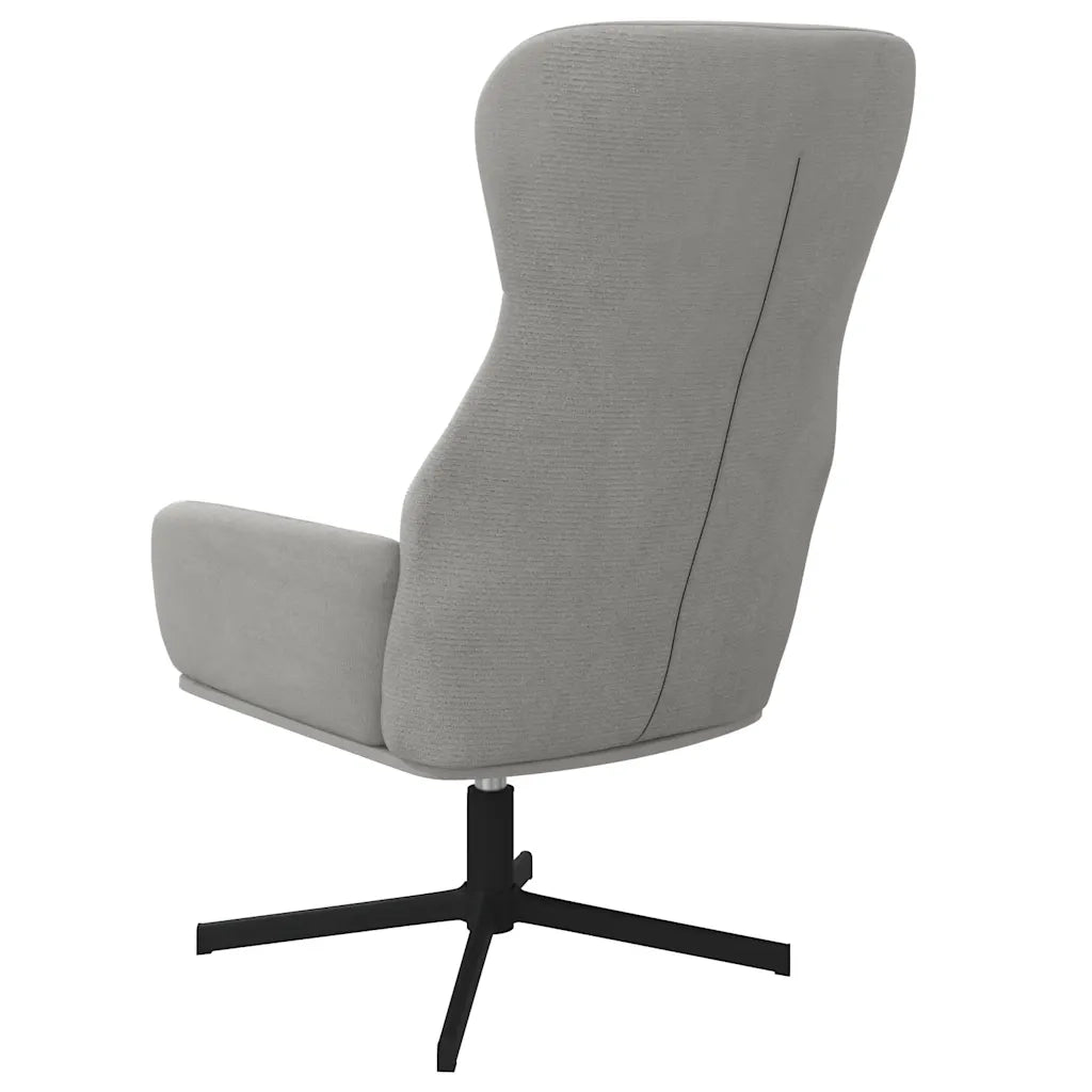 Sedia Relax Grigio Chiaro in Velluto cod mxl 14305