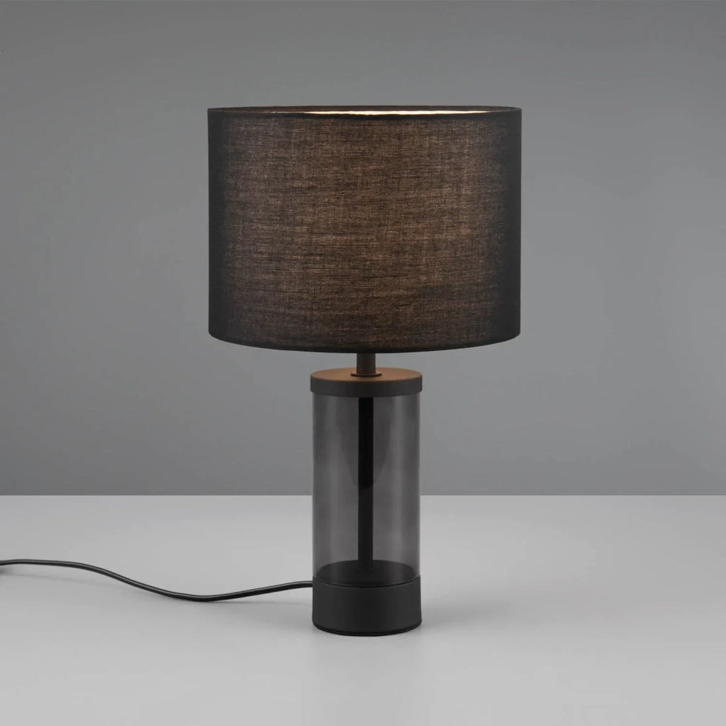 LÚZETE - LAMPADA DA TAVOLO METALLO NERO E14 GLADYS