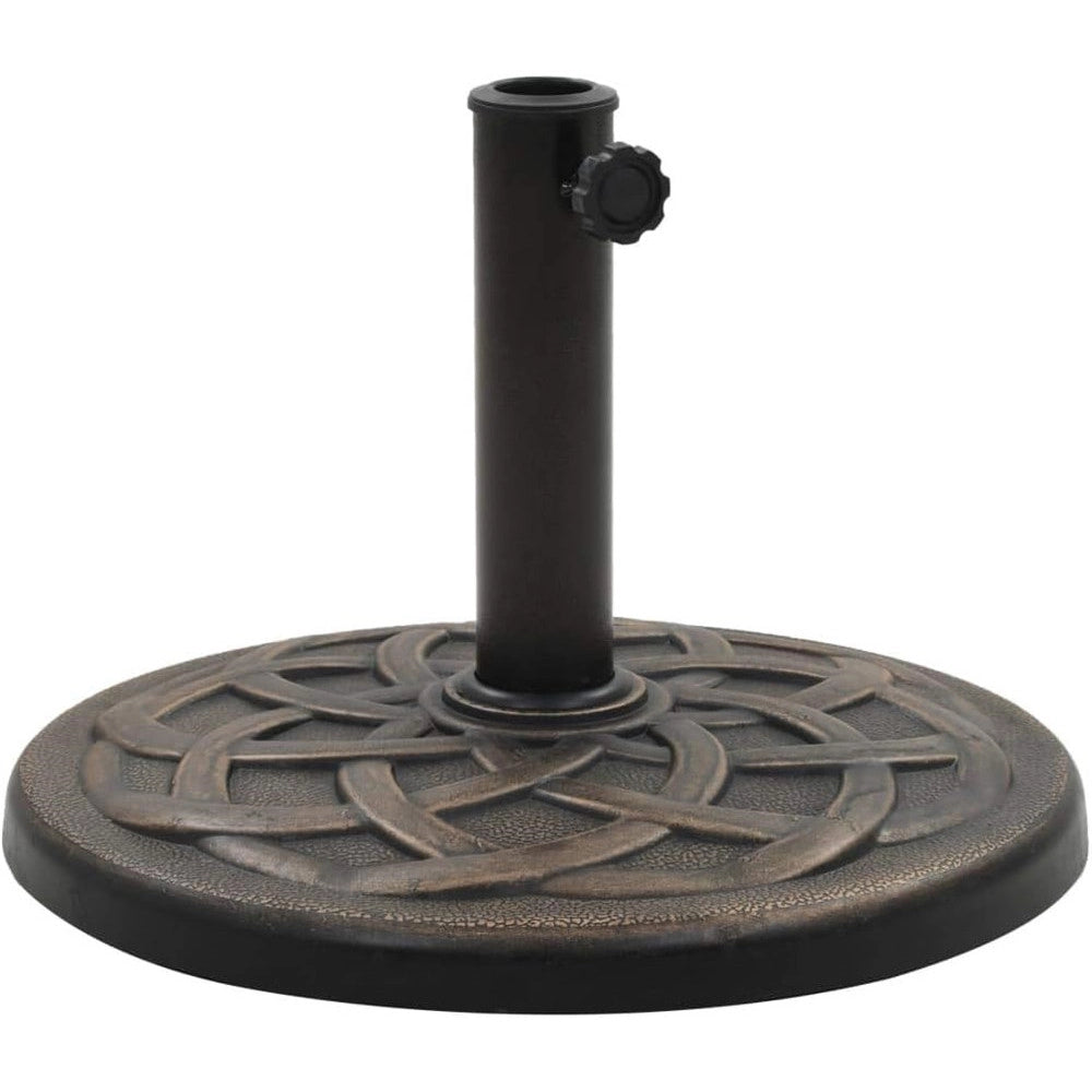 Trade Shop - Base Per Ombrellone Supporto Rotondo Per Patio Esterno Resistente ø46xh33cm Nero 016595 -