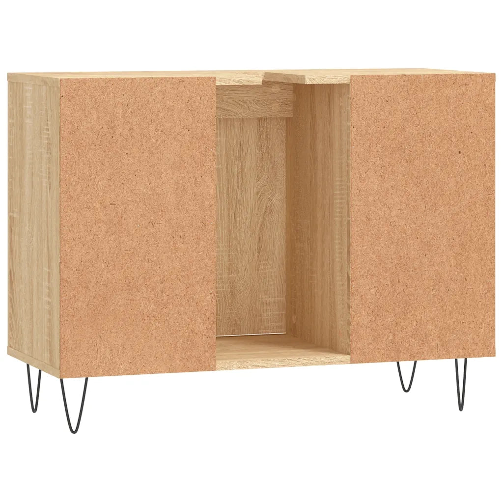 Mobile da Bagno Rovere Sonoma 80x33x60 cm in Legno Multistrato 831631