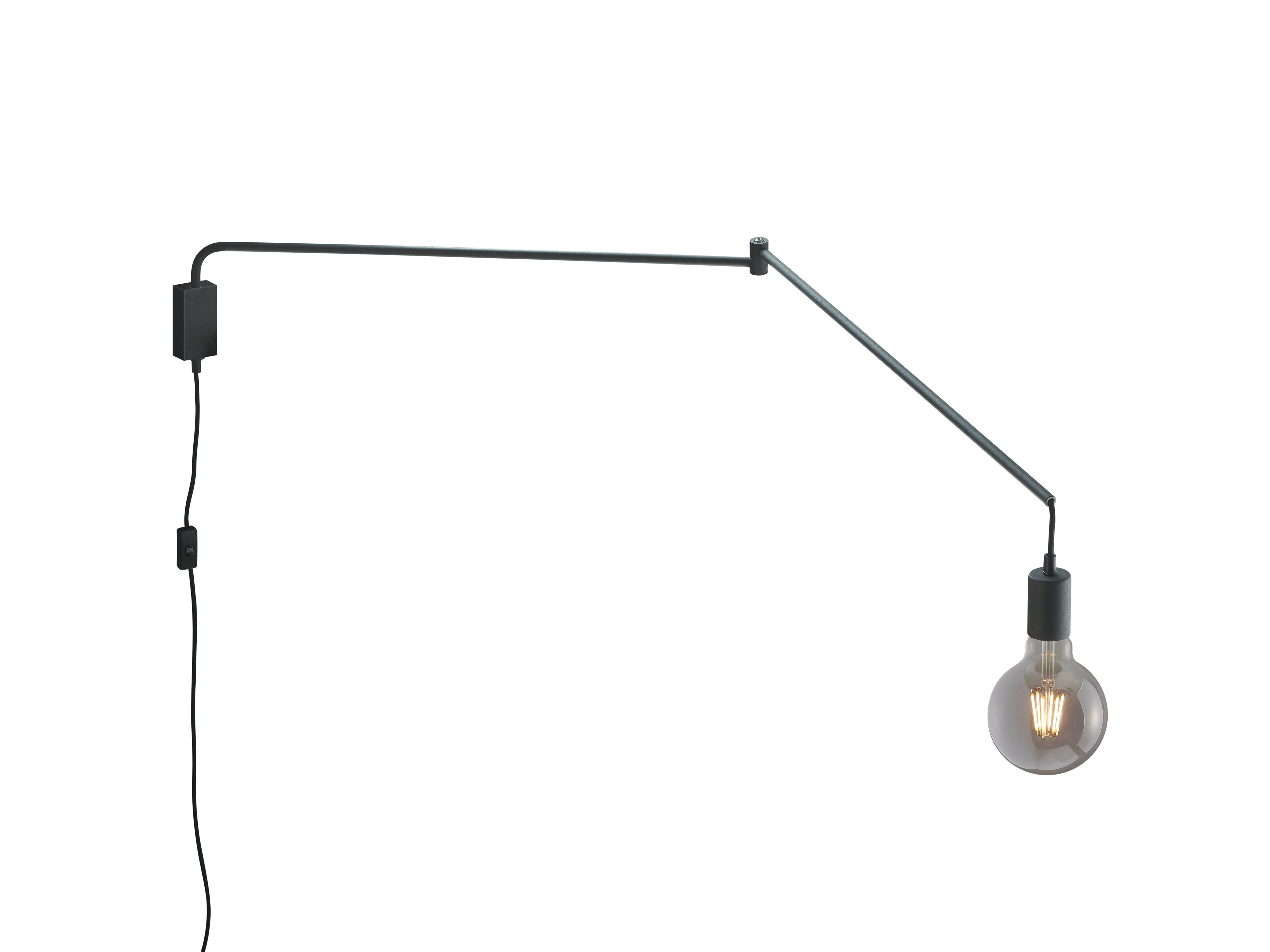 Applique da Interno a LED in Metallo Nero Opaco