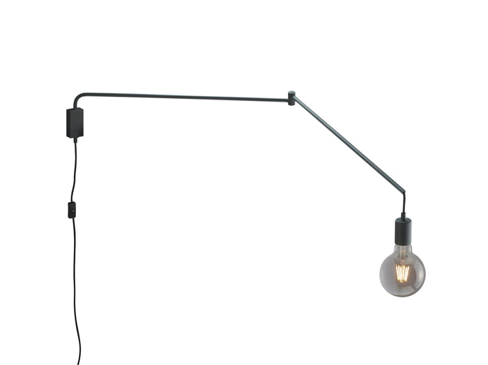 Applique da Interno a LED in Metallo Nero Opaco