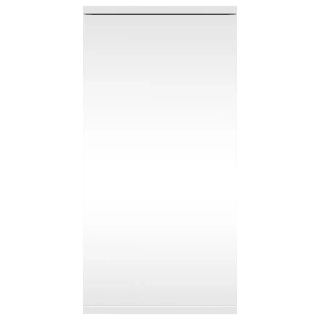 Armadietto Angolare con Specchio da Bagno Bianco 30x24x60 cmcod mxl 107410