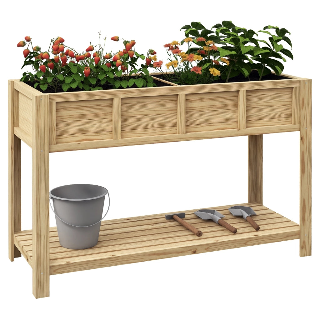 Jardiniere con separatore amovibile ¨C zephmum ¨C grigio 115x46x75 cm