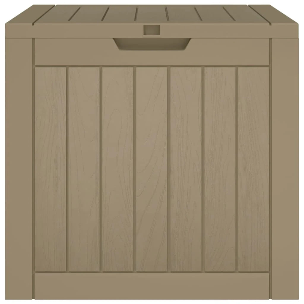 Cassapanca da giardino 55,5 x 43 x 53 cm marrone chiaro pp 02_0013139