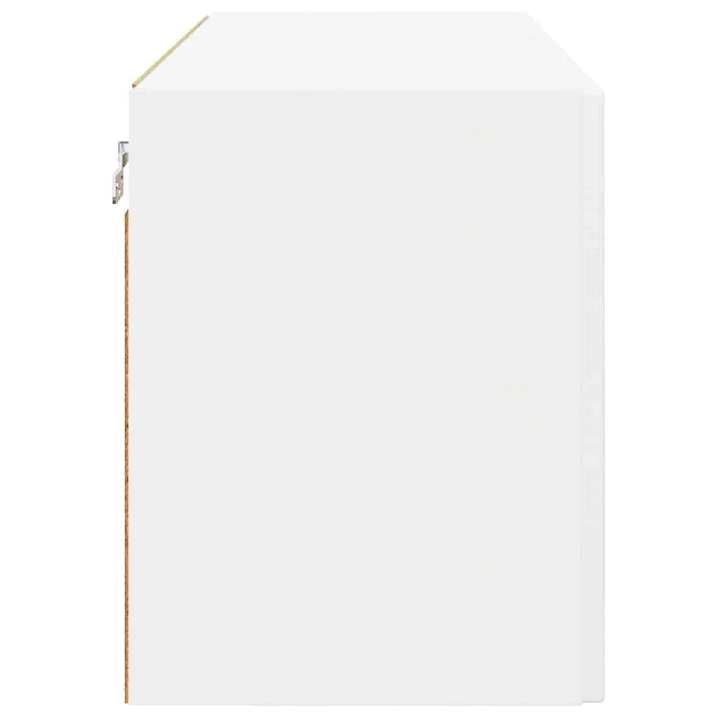 Mobile da cucina moderno da parete con spazio di archiviazione efficiente 80 x 31 x 40 cm legno ingegnerizzato bianco 02_0054290