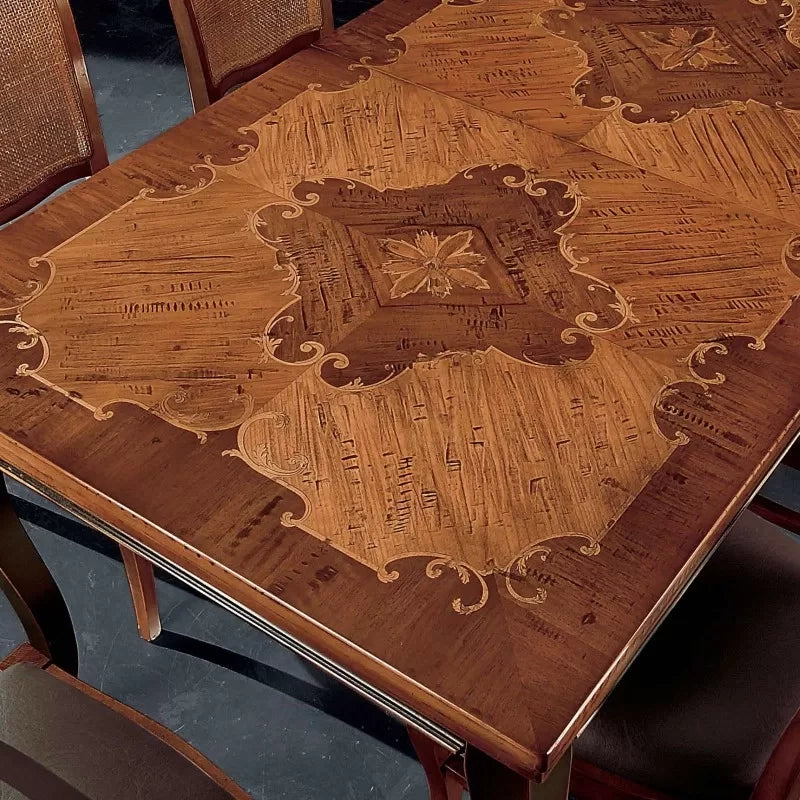 Tavolo rettangolare classico legno shabby 160x90x78 - Mobili 2G