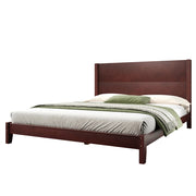 Letto matrimoniale 160x200 in legno marrone con testiera e doghe