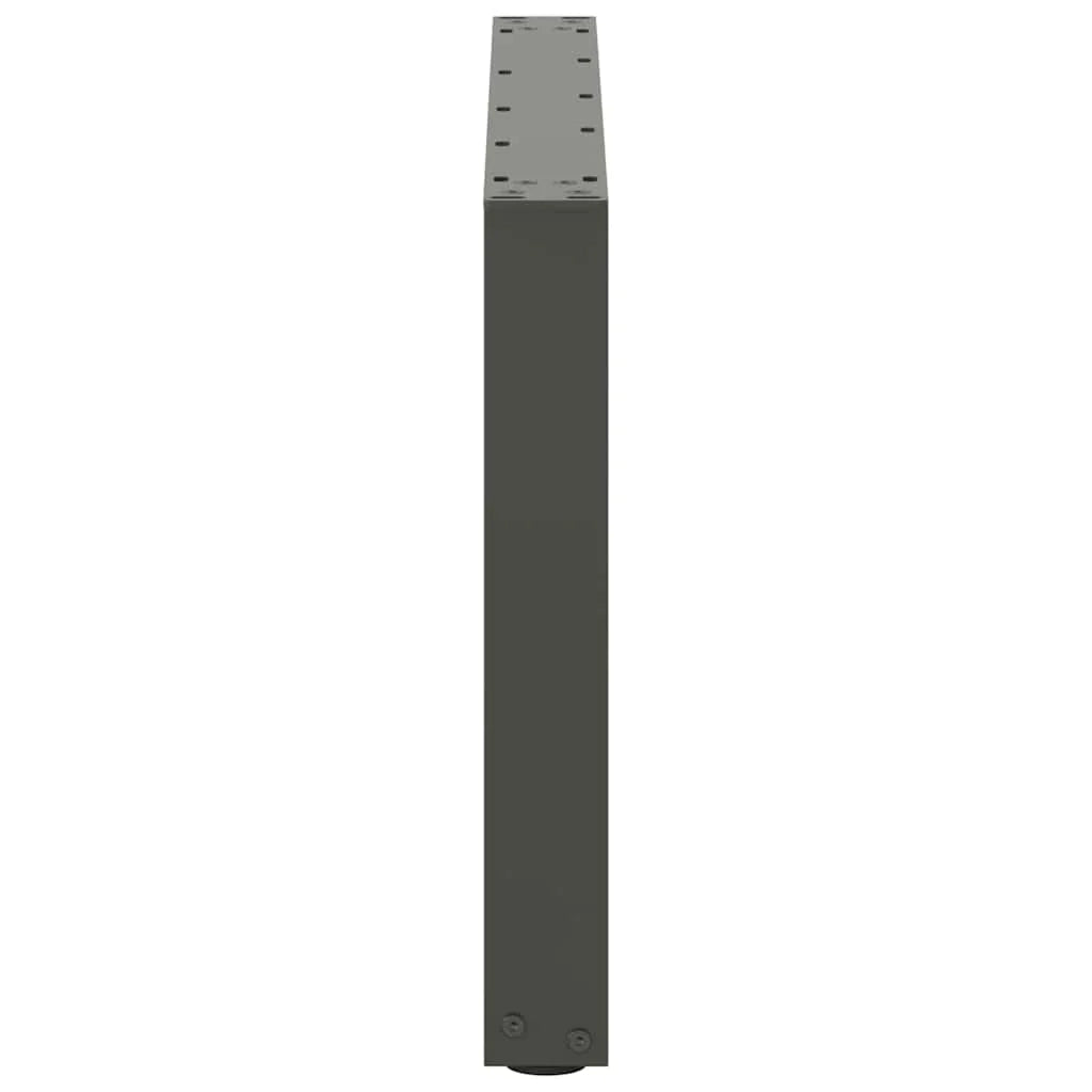 Set di 2 gambe regolabili per tavolino da caffè a forma di U 60 x 43 cm design moderno stabili acciaio antracite 02_0057402