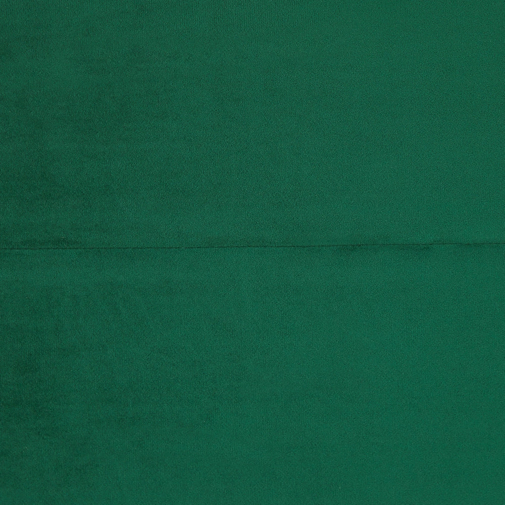 Letto Imbottito Velluto Verde Matrimoniale 140 x 200 cm Testiera Verde Gamba Argento Glam