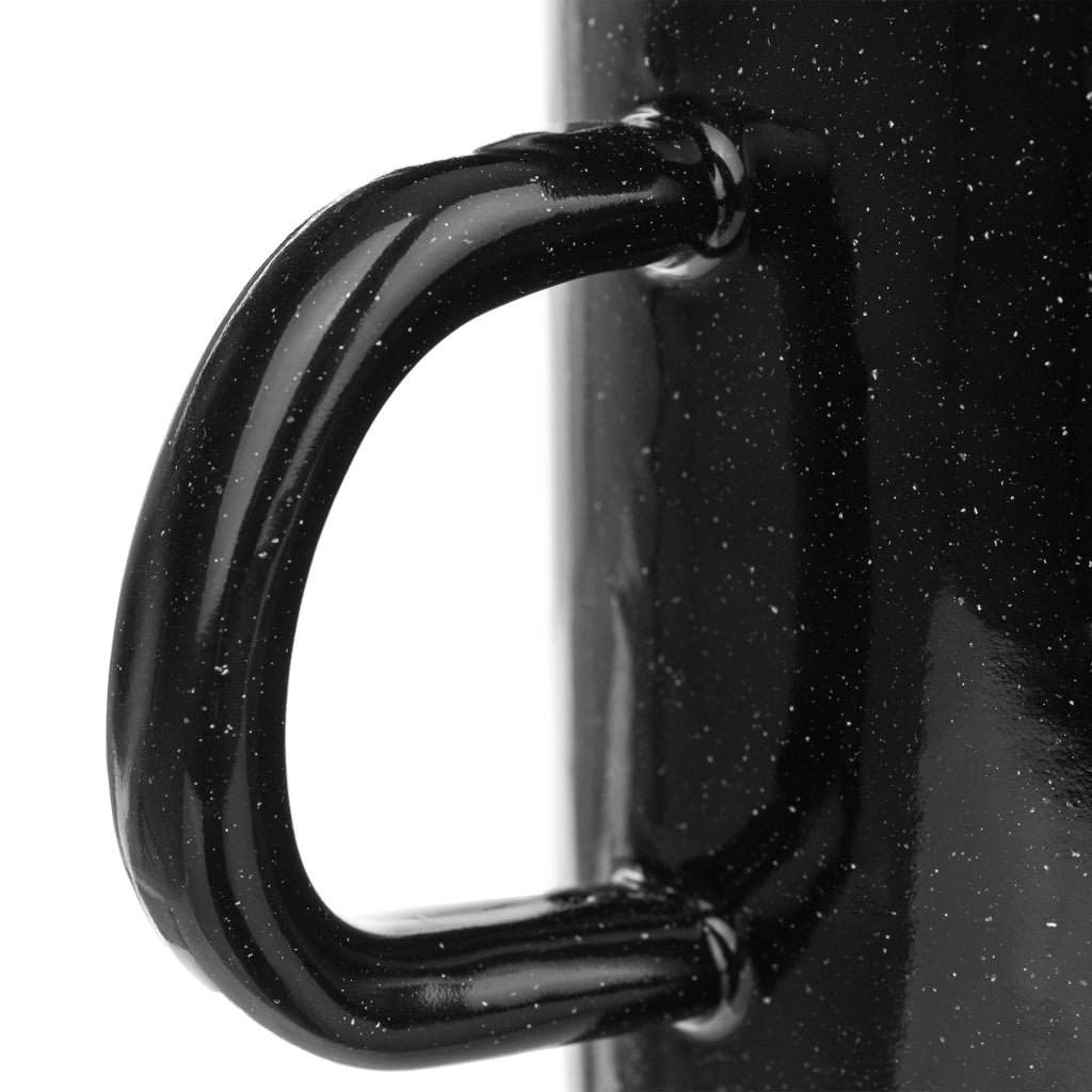 Tazza smaltata KADAX da 400 ml, 8 cm, stile retrò, con manico.