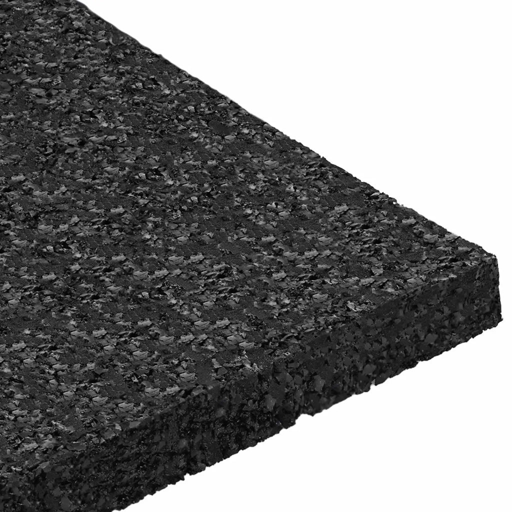 Pad per patio in granuli di gomma Nero 9 x 9 x 0,8 cm Gomma