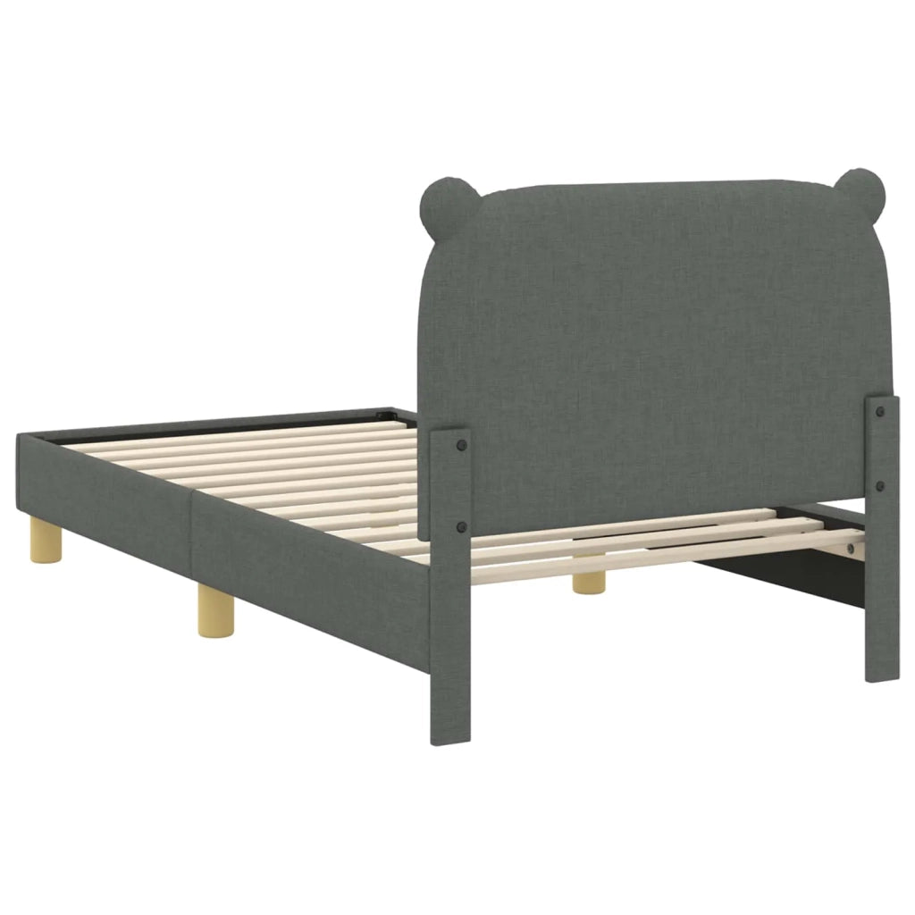 Struttura letto bambini con testata-Giroletto per bambini Grigio Scuro 80 x 160 cm 291332
