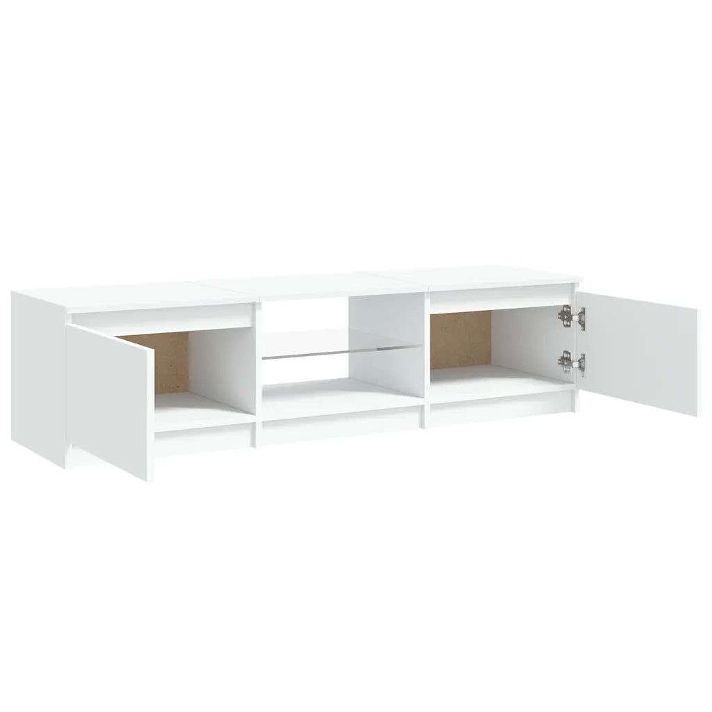 Mobile Porta TV con Luci LED Bianco 140x40x36 cm 804292