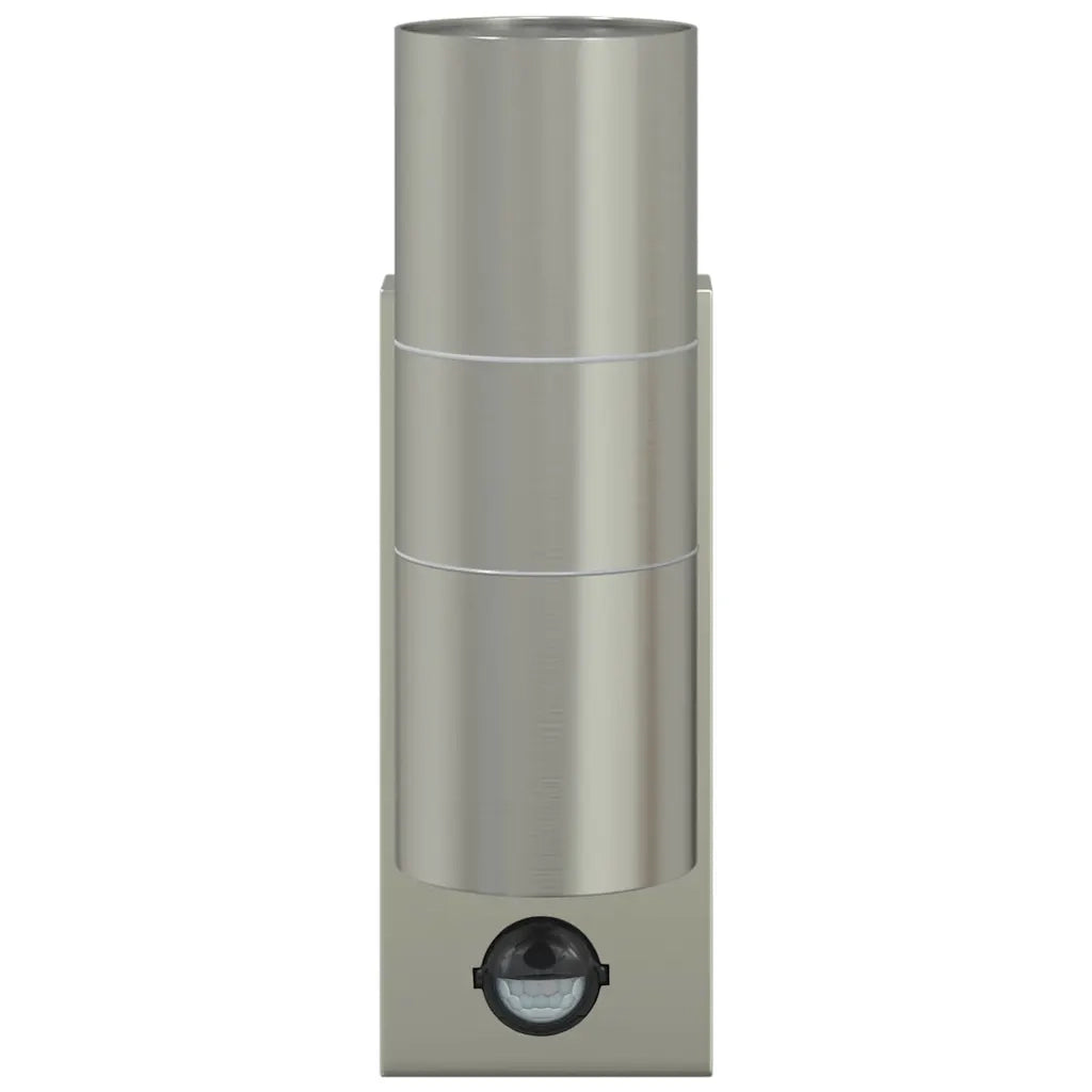 Lampada da Parete Esterna 2 pz Argento 7 x 10 x 22 cm CFW8888079