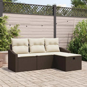 Set di divani con cuscino 4 pcs polyrattan