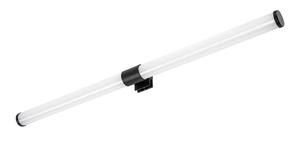 Applique bagno specchio LED Zain nera IP44 Rabalux