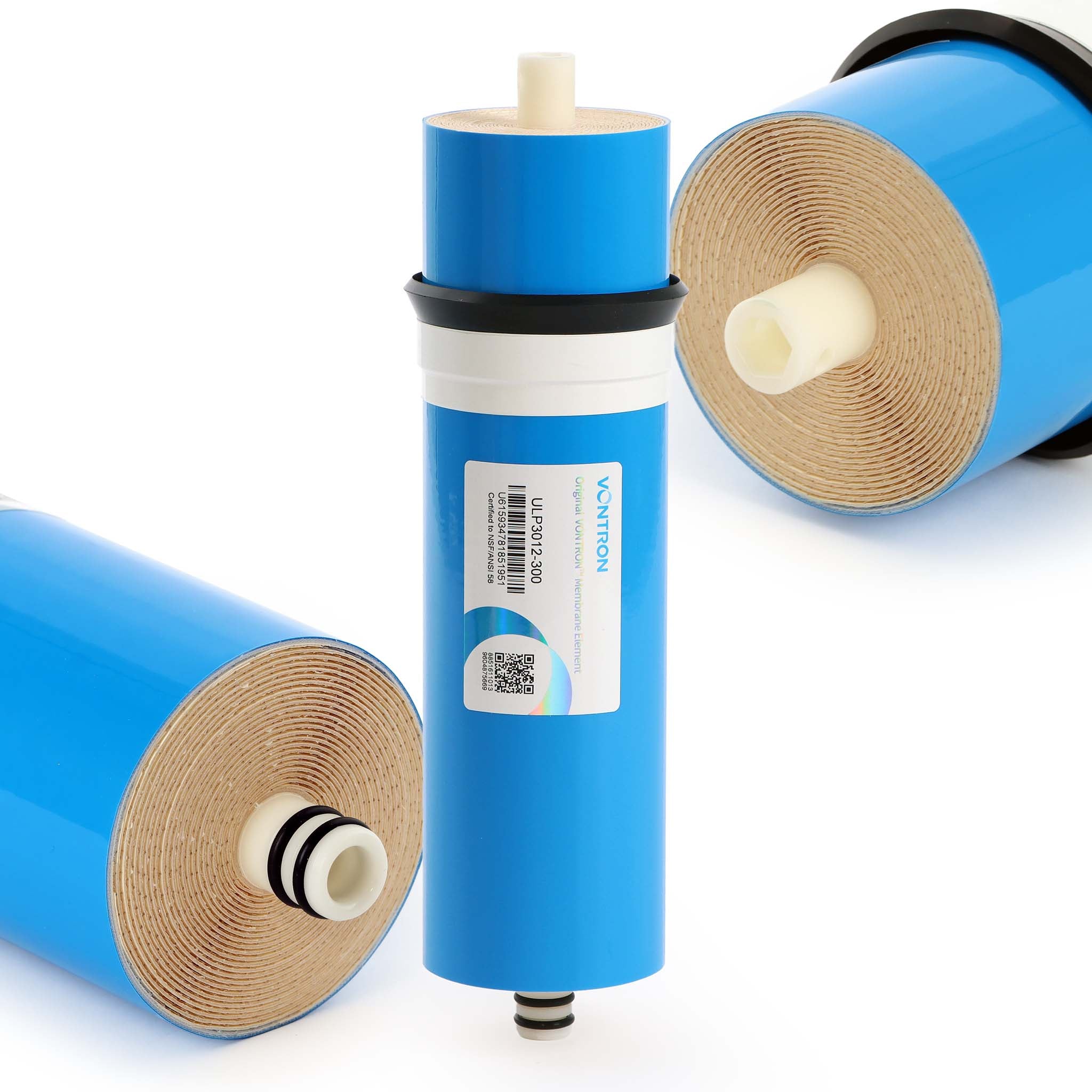 Naturewater Membrana osmosi inversa, capacità di filtrazione 300 GPD 1200 l/giorno, per depuratori acqua 10″ 254 mm