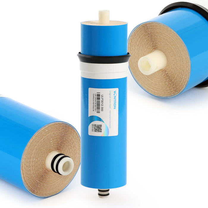 Naturewater Membrana osmosi inversa, capacità di filtrazione 300 GPD 1200 l/giorno, per depuratori acqua 10″ 254 mm