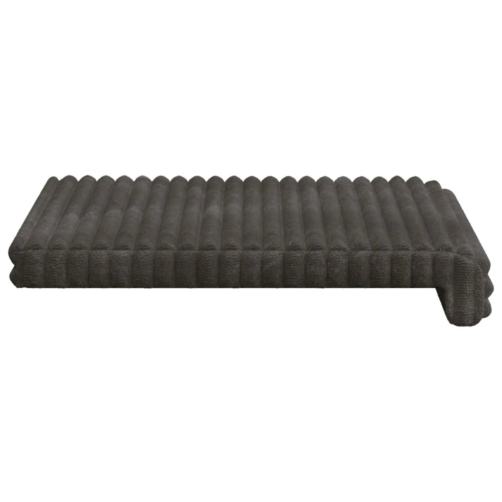 Cuscino per panchina 4 pcs Corduroy Morbido Antracite 42043145