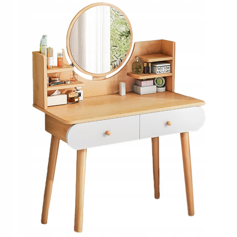 Toeletta per trucco con misure 120x80x40 cm, ideale per la camera da letto.