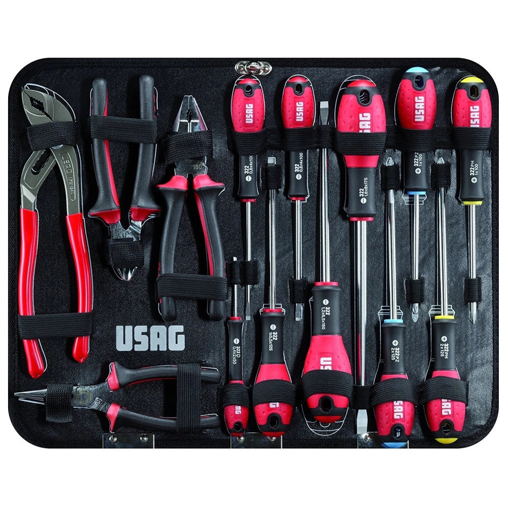 Trade Shop - Valigia Con Set Kit Assortimento Utensili X Manutenzione Usag 002 Jm 183 Pezzi -