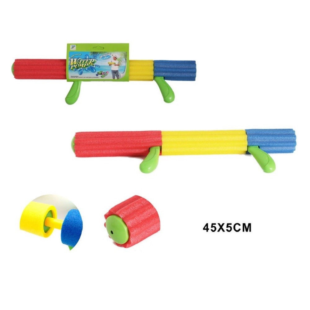 Trade Shop - Pistola Ad Acqua Tubo Manico In Gommapiuma Colorata 45x5cm Giochi Bambini 605474 -