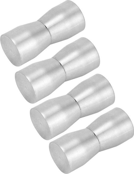 Set di maniglie per porta da bagno in acciaio inossidabile lucidato a specchio
