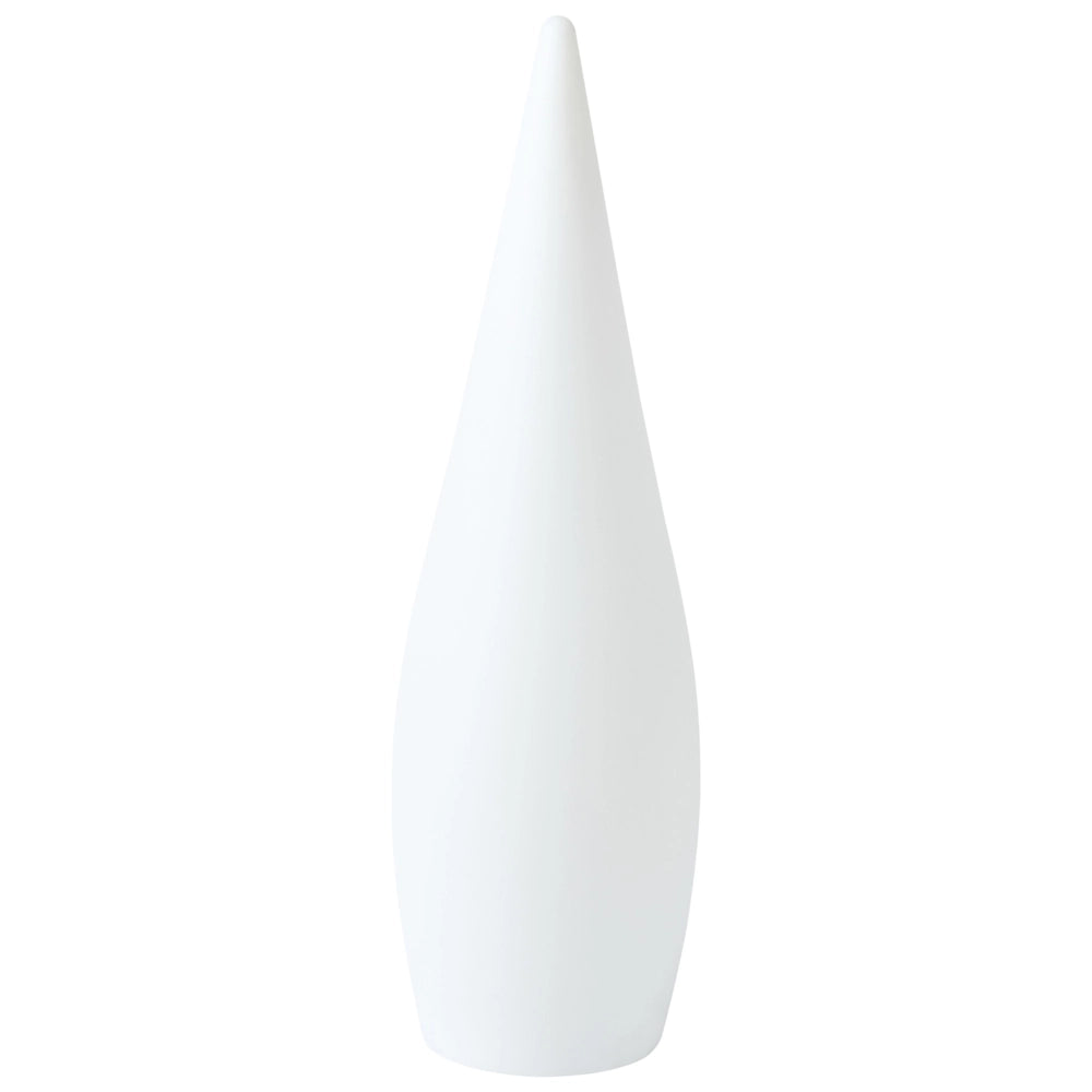 Lampada da terra a LED per esterni in materiale sintetico bianco impermeabile con telecomando con telecomando
